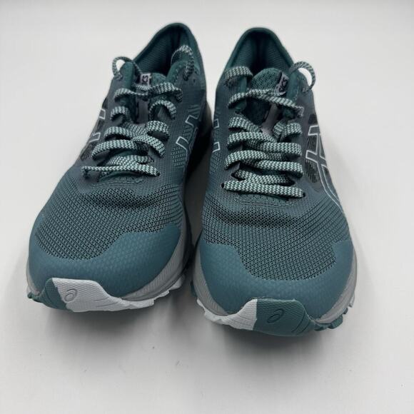 Asics Womens F130722 Green White Digital Camo AmpliFoam Size 9 Athletic Shoes - Picture 2 of 7